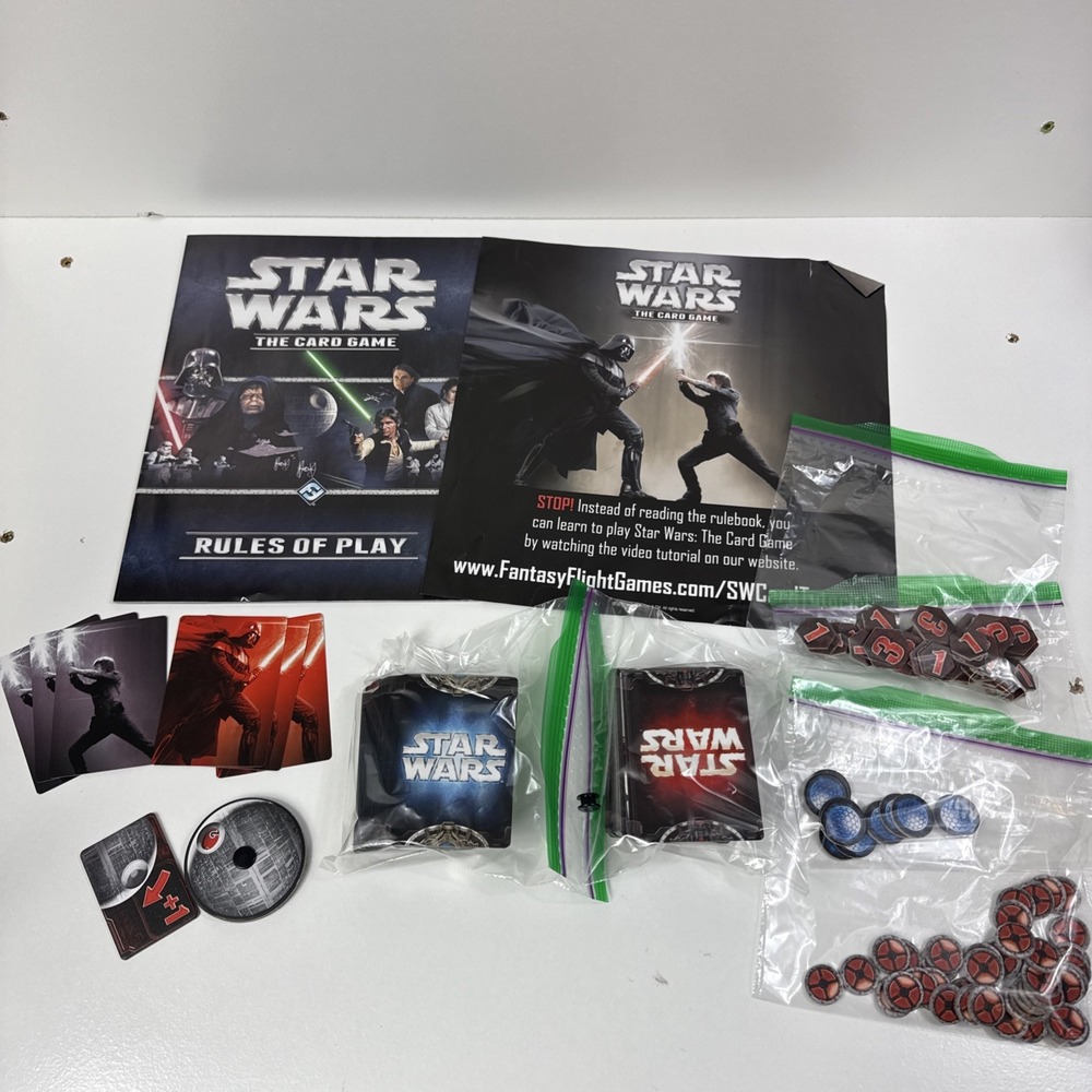 STAR WARS The Card Game Core Set Fantasy Flight Games - Complete